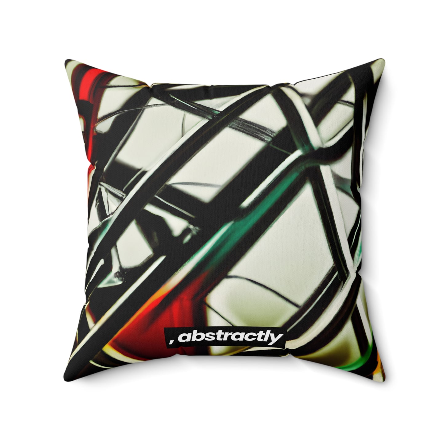 James Fenton - Applied Force, Abstractly - Faux Suede Throw Pillow