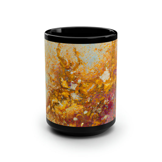 Spectral Bismuth Oxide - Chemistry, Abstractly - Black Ceramic Mug 15oz