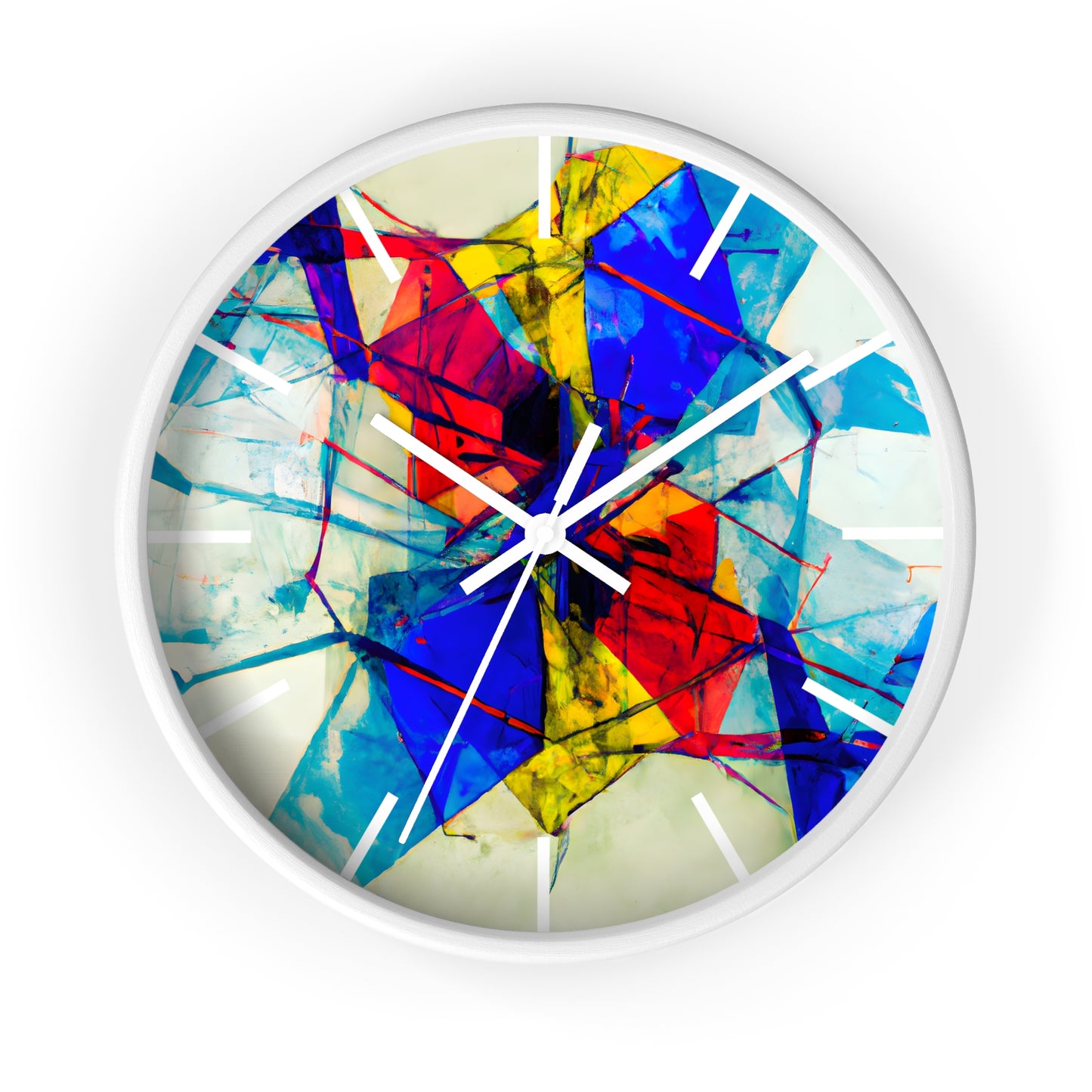 Geraldine Hallsworth - Tension Force, Abstractly - Wall Clock