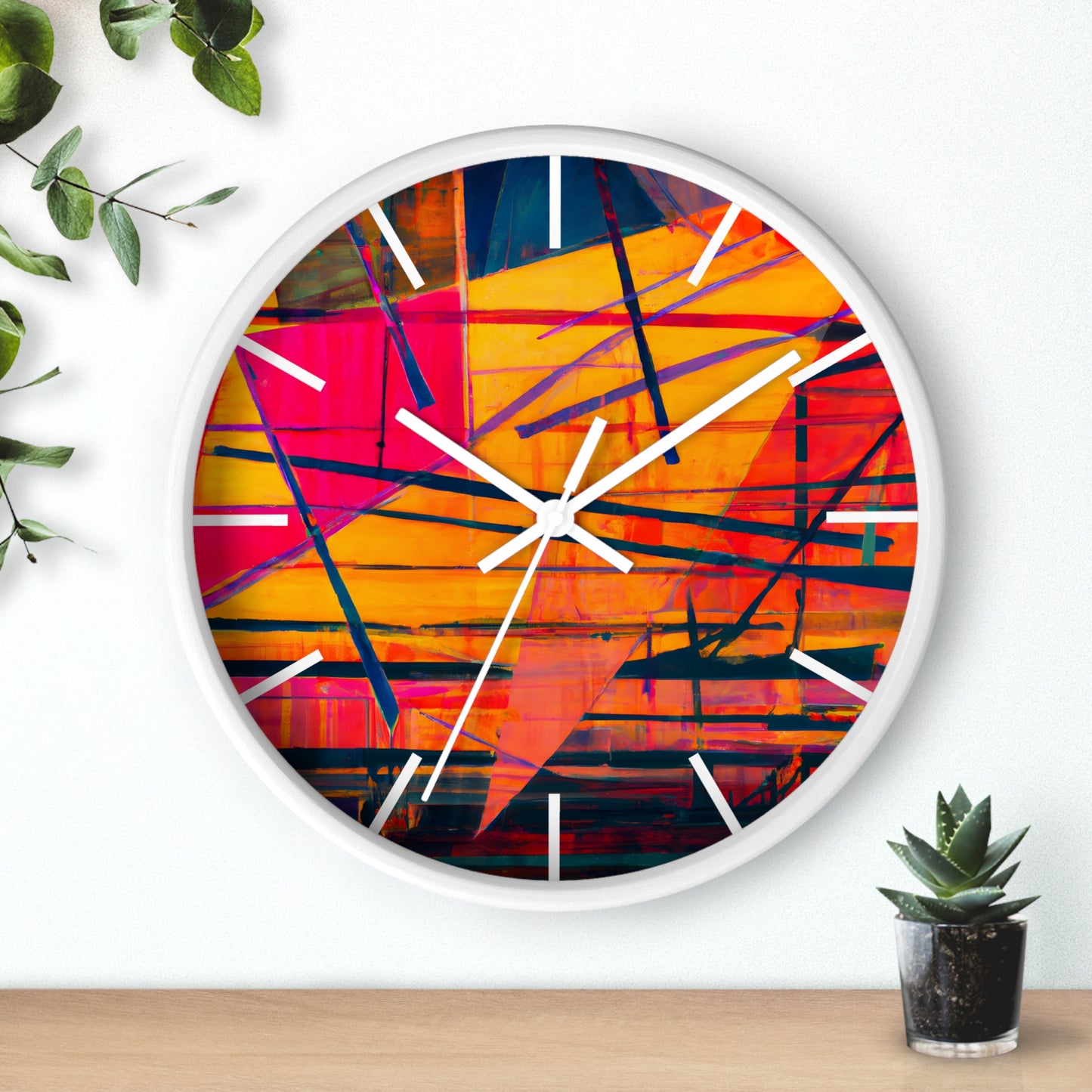 Alice Feldman - Electric Force, Abstractly - Wall Clock