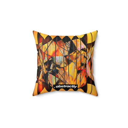 Dorothy Baxter - Magnetic Force, Abstractly - Faux Suede Throw Pillow