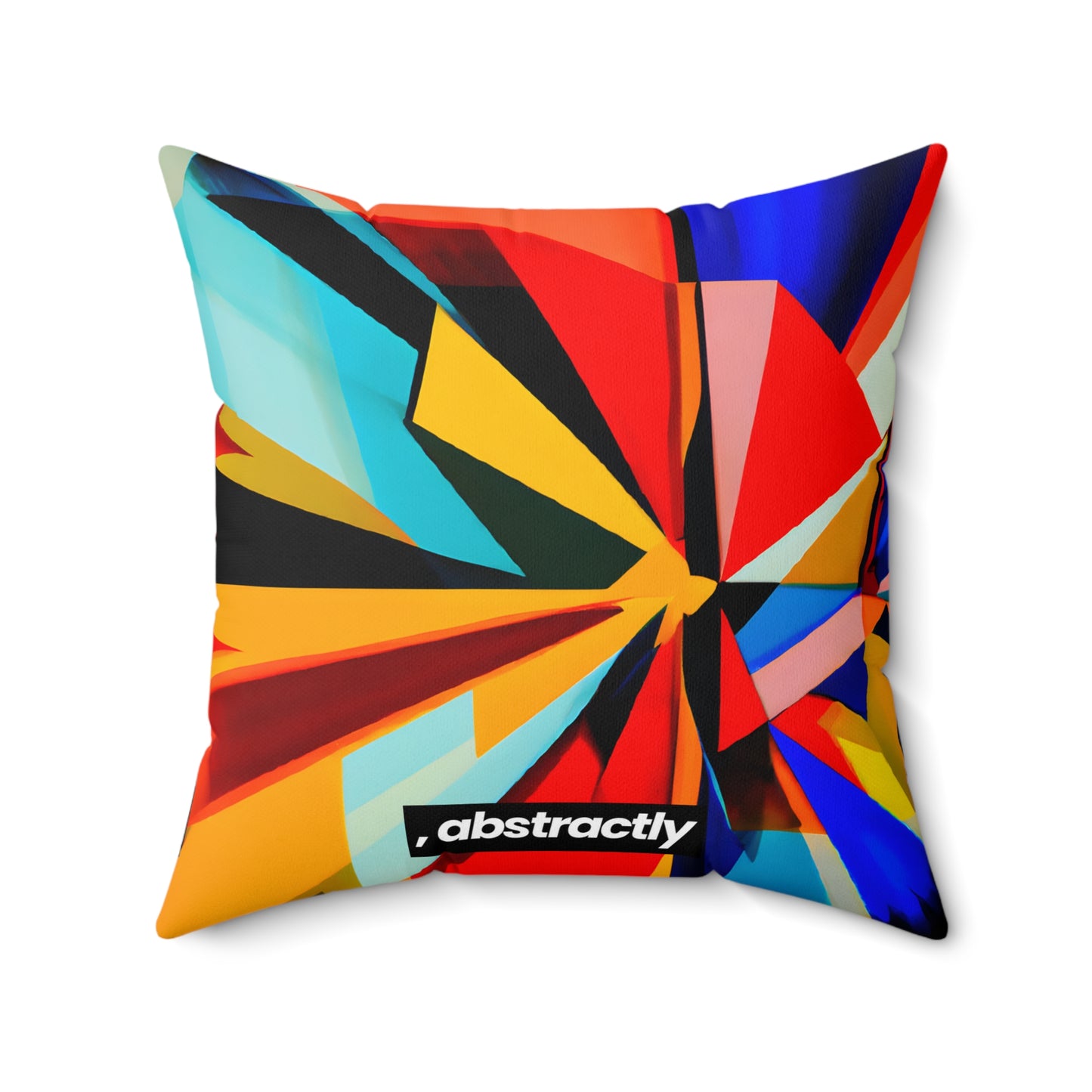 Oliver Lancaster - Electric Force, Abstractly - Faux Suede Throw Pillow