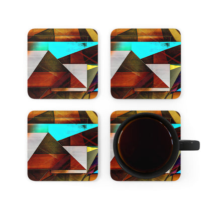 Julian Firth - Friction Force, Abstractly - Corkwood Coaster Set of 4