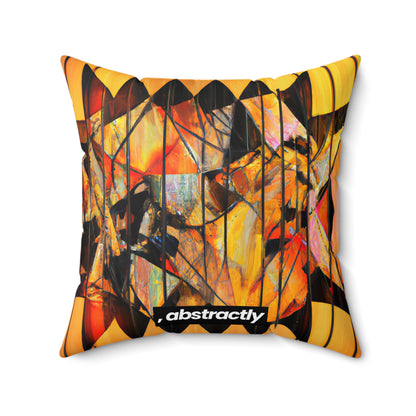 Dorothy Baxter - Magnetic Force, Abstractly - Faux Suede Throw Pillow