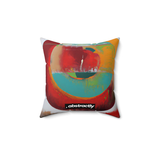 Solarium Angularite - Argon, Abstractly - Faux Suede Throw Pillow