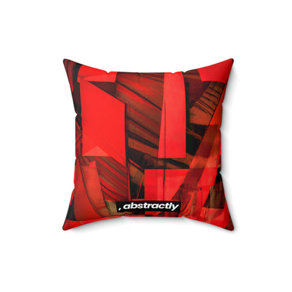 Louise Lockhart - Applied Force, Abstractly - Faux Suede Throw Pillow