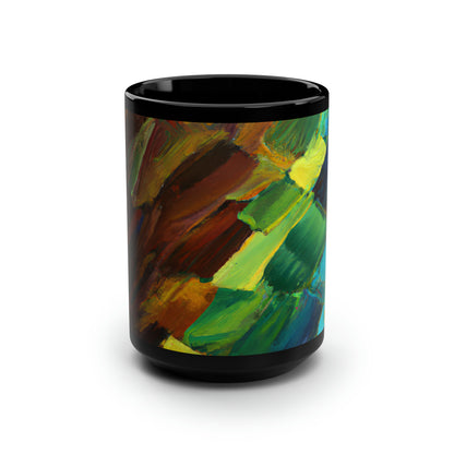 Zephyr Helium Hydride - Boron, Abstractly - Black Ceramic Mug 15oz