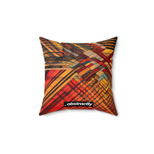 Milo Radcliffe - Strong Force, Abstractly - Faux Suede Throw Pillow