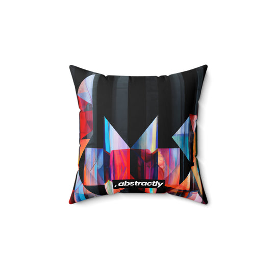 Elena Fuchs - Applied Force, Abstractly - Faux Suede Throw Pillow