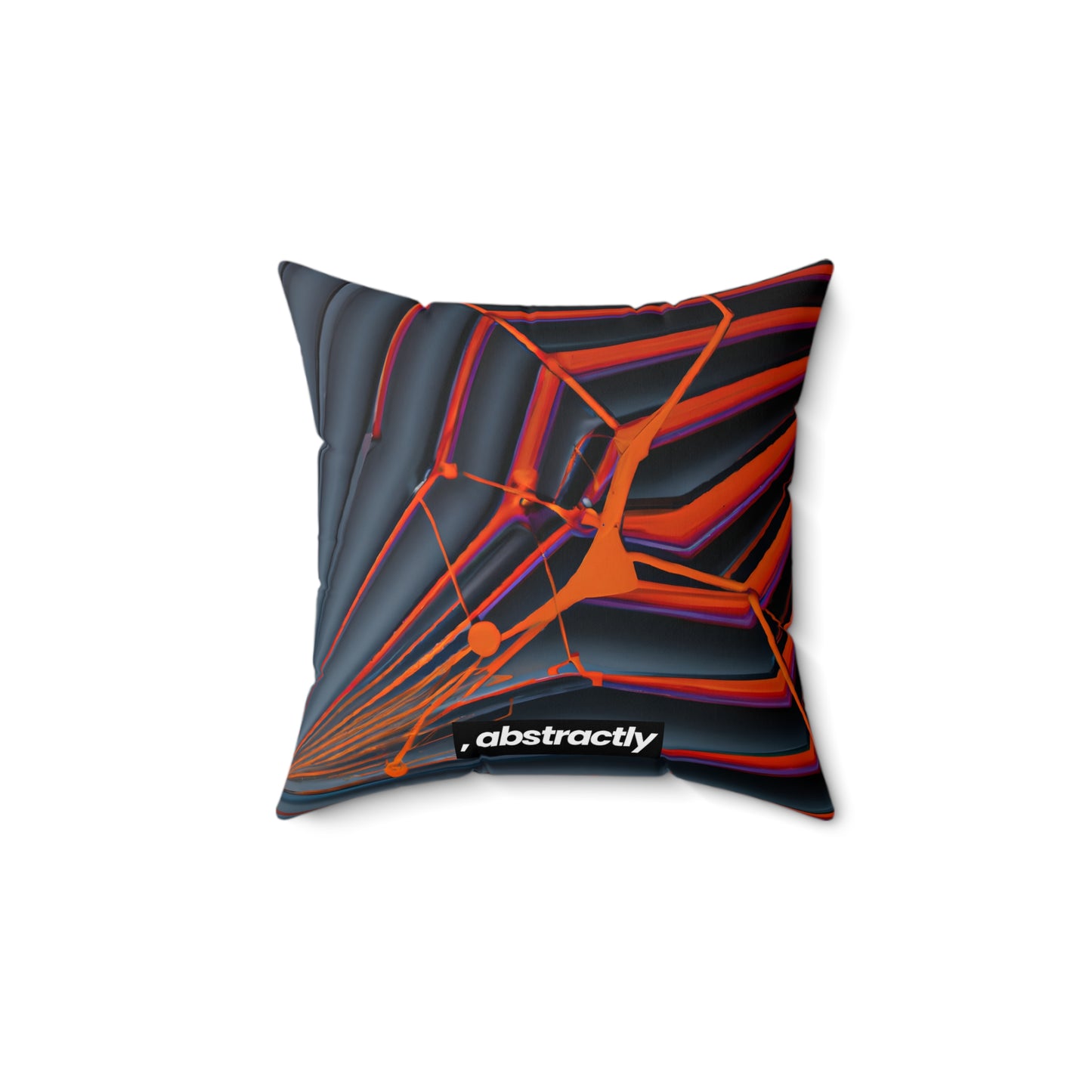 Marilyn Rothstein - Magnetic Force, Abstractly - Faux Suede Throw Pillow