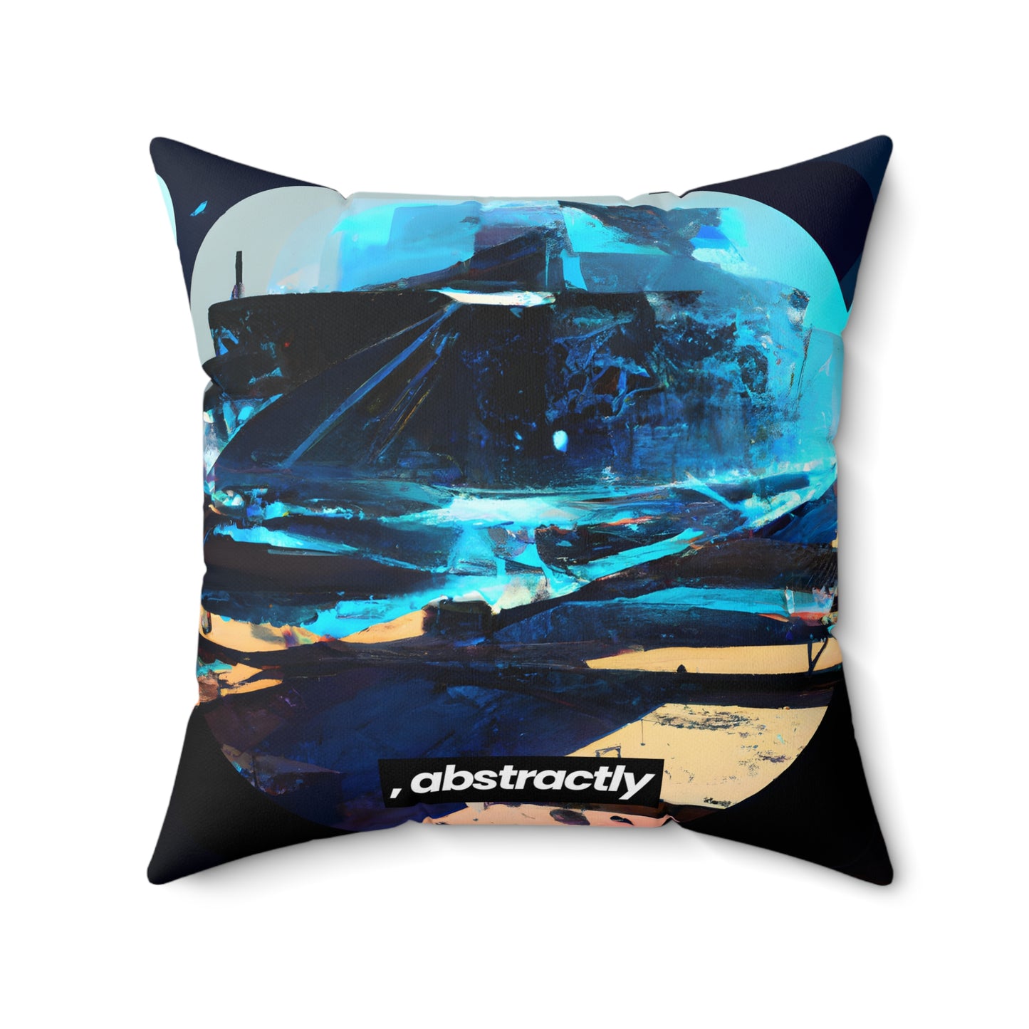 Glacier Capital - Interest, Abstractly - Faux Suede Throw Pillow