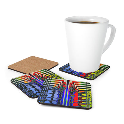 Leonardo Winterbourne - Strong Force, Abstractly - Corkwood Coaster Set of 4