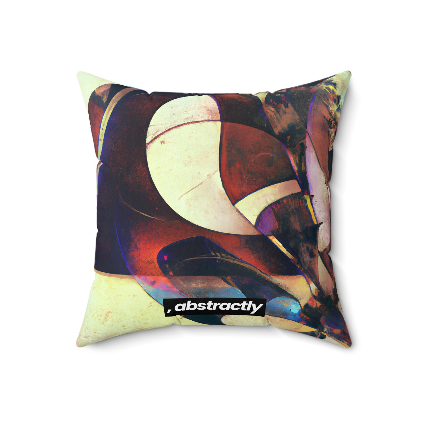 Marianne Rosenfield - Strong Force, Abstractly - Faux Suede Throw Pillow