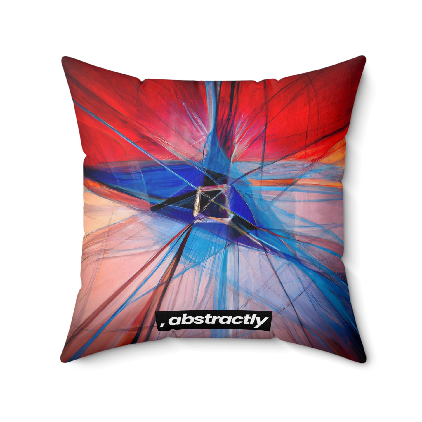 Sylvia Blackburn - Magnetic Force, Abstractly - Faux Suede Throw Pillow