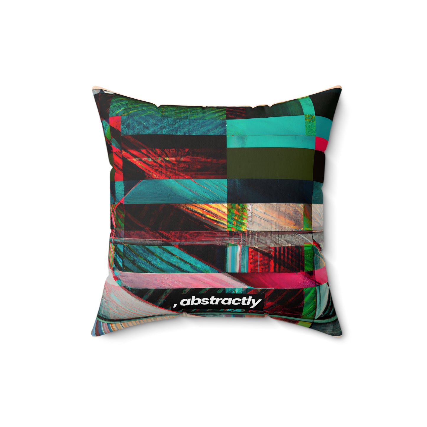 Adrian Goddard - Applied Force, Abstractly - Faux Suede Throw Pillow