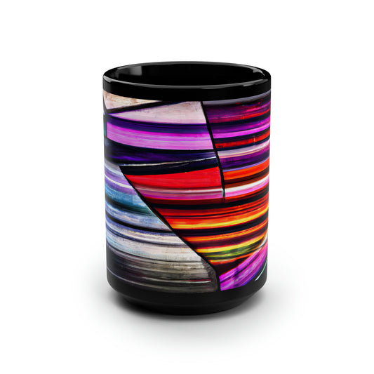 Shirley Hawking - Weak Force, Abstractly - Black Ceramic Mug 15oz