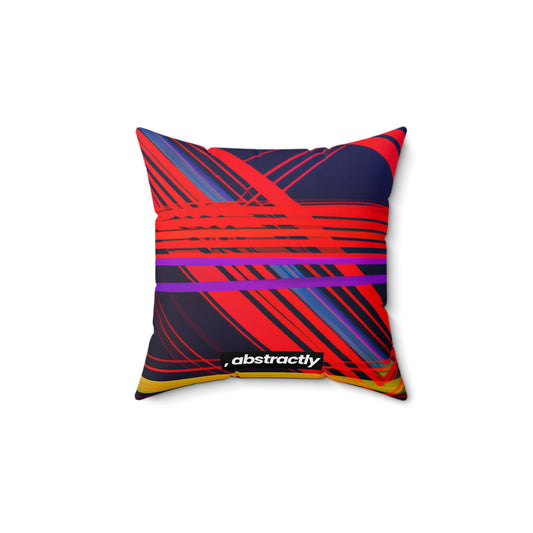 Leonard Goldstein - Air Resistance Force, Abstractly - Faux Suede Throw Pillow