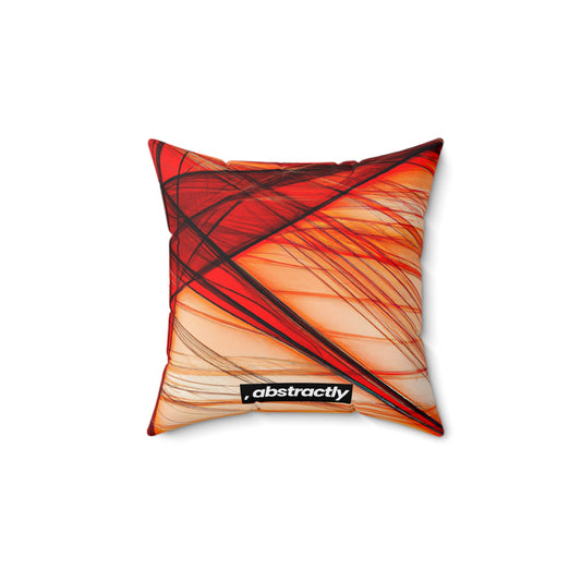 Ellis Rothman - Magnetic Force, Abstractly - Faux Suede Throw Pillow