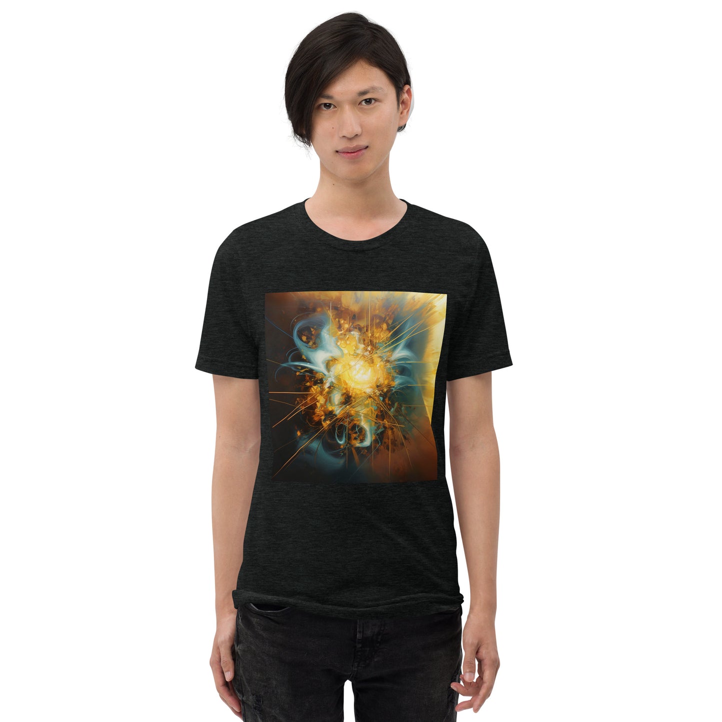 Electric Force, Abstractly Unisex T-Shirt - Unique Abstract Physical Distance Force Design, Soft Comfort Fit, Ideal Gift for Science Physics Nerds & Geeks