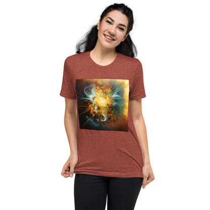 Electric Force, Abstractly Unisex T-Shirt - Unique Abstract Physical Distance Force Design, Soft Comfort Fit, Ideal Gift for Science Physics Nerds & Geeks