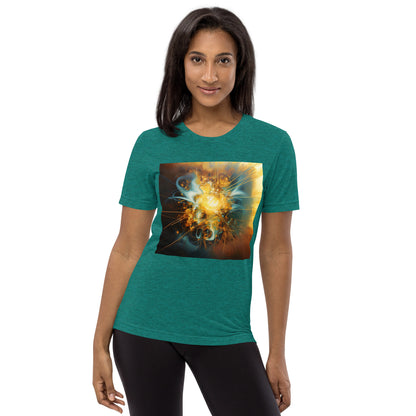 Electric Force, Abstractly Unisex T-Shirt - Unique Abstract Physical Distance Force Design, Soft Comfort Fit, Ideal Gift for Science Physics Nerds & Geeks