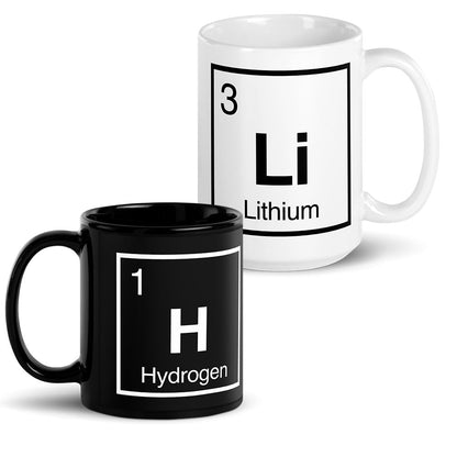 Periodic Table Elements Mug, Black or White, Science Geek Nerd, Chemistry, Unique Gifts for Nerds, Beverage Container, Coffee, Tea, Drink